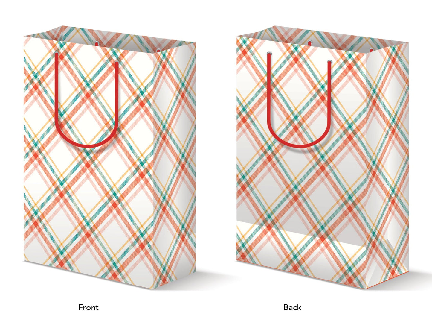 CHRISTMAS PLAID GIFT BAG