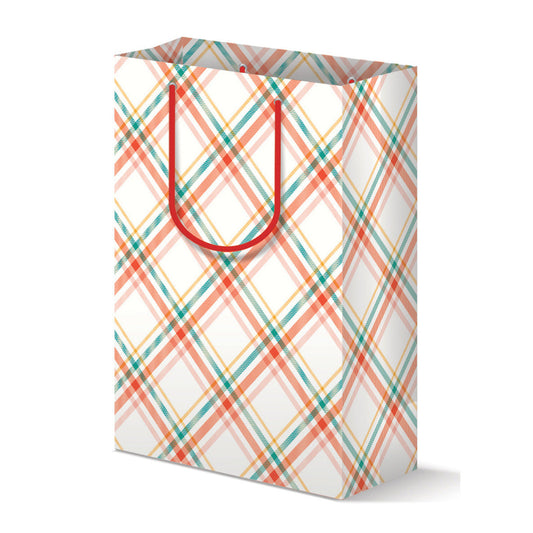CHRISTMAS PLAID GIFT BAG