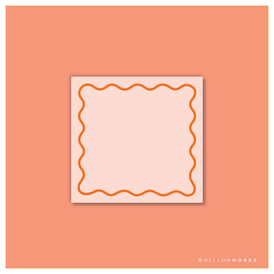 Wavy Border Sticky Pad