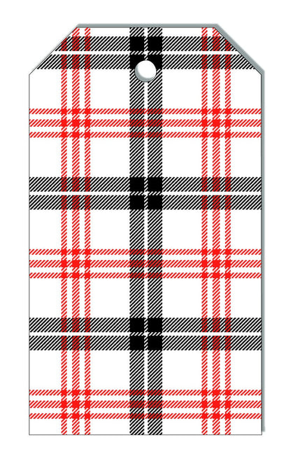 CHRISTMAS PLAID Gift Tags, Set of 10